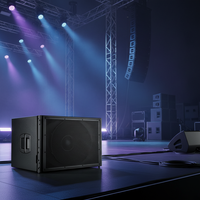 AUDIOPEAK Audio HDL 18-AS Subwoofer professionnel pour sonorisation, enceinte Line Array, alimentation passive, boîtier en bois portable