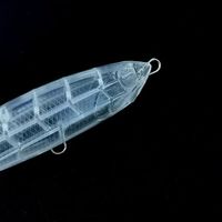Non peint ABS crayon leurre blanc plomb intérieur naufrage StickBaits pour la pêche en bateau océanique pour la pêche au bar cible espèces pêche de fond