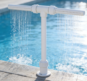 <span class=keywords><strong>Fontaine</strong></span> de <span class=keywords><strong>piscine</strong></span> durable à double tête avec débit d'eau réglable <span class=keywords><strong>pour</strong></span> le nettoyage des piscines hors sol - Product Image 2