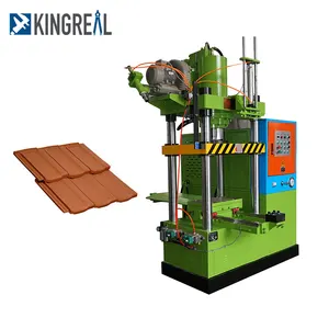 KINGREAL Clay Roof Tile Extruder Mesin Manual Press Lantai Terakota Ubin Tanah Liat Cladding Jalur Produksi