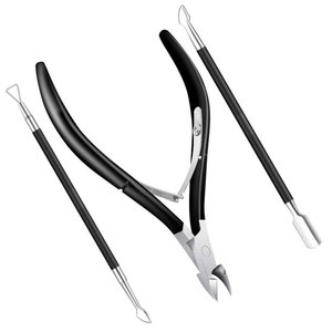 WELLFLYER CNSET-045 all'ingrosso strumento per Manicure in acciaio inossidabile cuticola pinza cuticola Trimmer cuticola pinza Set con File Nile - Product Image 4