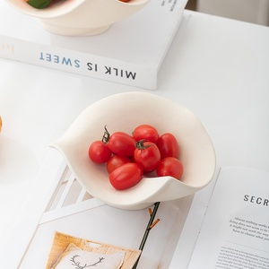 Plateau de rangement ovale minimaliste nordique européen à motif uni pour fruits et collations, idéal pour la <span class=keywords><strong>table</strong></span> basse du salon - Product Image 2