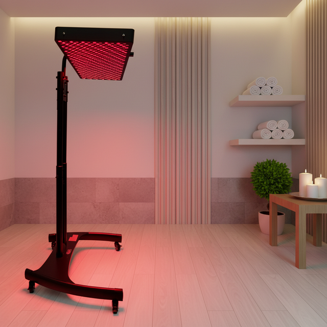 REDSKY 660nm 850nm Large Red Light Therapy Device Full Body Near Infrared Red LED Light Therapy Panel with Horizontal Stand