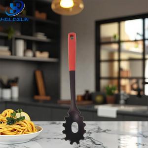 Servidor de <span class=keywords><strong>espagueti</strong></span> de silicona resistente <span class=keywords><strong>al</strong></span> calor de grado alimenticio sin BPA negro y rojo rosa para facilitar la limpieza del utensilio para servir alimentos - Product Image 5