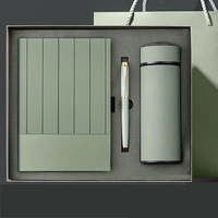 Carnets de notes en cuir PU A5 personnalisés et stylo, ensemble cadeau d'entreprise promotionnel