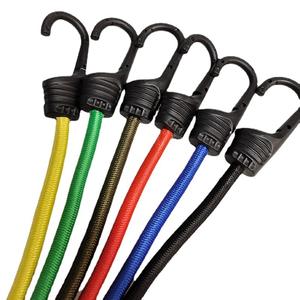 Эластичный шнур (банджи) диаметром 8 мм с двойными стальными крюками, нагрузка до 65 кг, для кемпингового снаряжения - Product Image 2