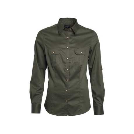Ladies' Traditional Silk Shirt Asymmetrical Collar Embroidered Pattern Plaid Style-Available XS XL Sizes for Blouse Men's Shirt