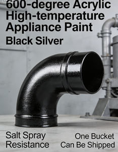 Vernice Acrilica per Alte Temperature 600 ℃   Tubo di Scarico Nero Argento Resistente alla Nebbia Salina - Product Image 5