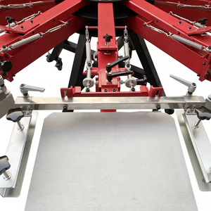 Extreme <strong>Multicolor</strong> 10 Color Rotary Micro Registration <strong>Screen</strong> Printer Semi-Automatic <strong>Machine</strong> With Side Clamps And Block System - Product Image 2