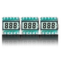 Mini Pantalla LCD de 3 Dígitos, Módulo de Forma y Tamaño Personalizados con Pines para Panel de Control, Termómetro, Indicador de Batería