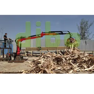 全地形车4WD CE证书林业机械液压原木木材抓斗带转子挖掘机旋转抓斗