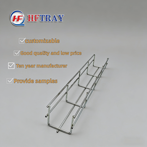 Plateau de câblage en treillis métallique en alliage d'aluminium HDG résistant à la corrosion, largeur 50-900 mm, pour câbles électriques industriels, 60 pièces - Product Image 1