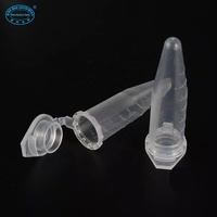 Tube à centrifuger/transpirqueur translucide de 1,5 ml en PP à fond conique pour usage en laboratoire