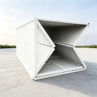 Maison conteneur pliable de 20 pieds, modulaire, préfabriquée, pliable, bureau mobile, hôtel, atelier, écoles, centres commerciaux, maison de camping