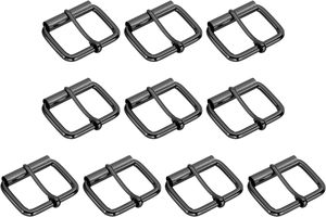 Metal <b>Roller</b> Buckle Pcs Inch Mm Belts Hardware Multi Purpose Pin Buckles For <b>Bags</b> Leather Belt Strap DIY Crafts Dog Leash Black - Product Image 1