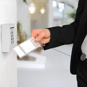 ABS mờ có thể thu vào huy hiệu Reel <span class=keywords><strong>Clip</strong></span> Keychain nhựa móc chìa khóa nhiệm vụ nặng nề Reel huy hiệu chủ <span class=keywords><strong>clip</strong></span> Carabiner rút lại - Product Image 5