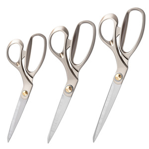 Ciseaux de couture professionnels en acier inoxydable avec poignées en zinc, pour la coupe de tissus, 8,5 / 9,5 / 10,5 pouces, emballage cadeau - Product Image 1