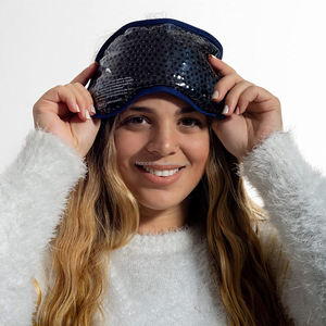 Cuscinetti in Gel Super Morbidi per Occhi con Fascia Elastica, Impacco Caldo/Freddo, Perle di Gel Rinfrescanti, Sollievo da Occhiaie e Gonfiore, per Dormire - Product Image 2