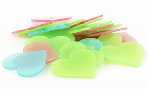 Pegatinas Luminosas en Forma de Corazón de China, de Alta Luminosidad, Brillan en la Oscuridad, Autoadhesivas, Fluorescentes, con Forma de Estrellas y Letras - Product Image 5