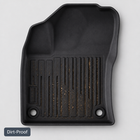 Tapis de sol de voiture sur mesure pour Toyota Prius 2016-2022 5 places LHD, tapis de sol 3D moulés imperméables, faciles à nettoyer, vente en gros