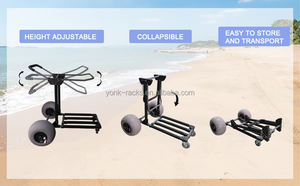 Yonk katlanabilir vagon plaj vagon balıkçılık sepeti balıkçılık ile olta tutucular ağır, büyük kapasiteli sepeti - Product Image 6