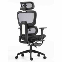 Chaise de bureau contemporaine à dossier haut, inclinable, avec support lombaire, en maille respirante, accoudoirs 3D réglables, ergonomique pour chambre à coucher