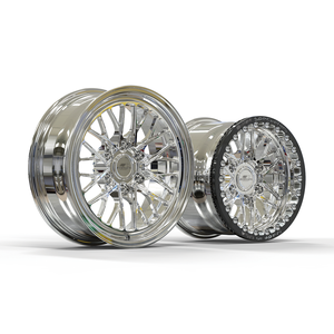 Cerchi Forgiati Beadlock da 15, 17, <span class=keywords><strong>18</strong></span> Pollici 6x139.7 6x5.5 a 6 Fori con Design a Maglie Lucidate per Camion da Drag Silverado e Sierra - Product Image 1