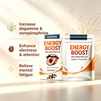 Stock USA Expédition Rapide Comprimés de Caféine Extra Forte 200mg 100mg 50mg pour la Concentration et la Précision, Film Dissolvant Oral Lyophilisé Sauvage