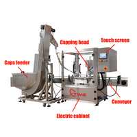 Machine de capsulage sous vide à visser Xtime, haute productivité, avec alimentation automatique et couvercle à torsion, pour bocaux et bouteilles de sauce