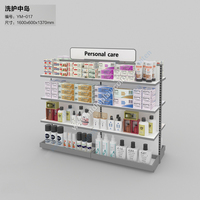 Support d'affichage cosmétique avec éclairage LED, présentoir de maquillage, support cosmétique, étagère d'affichage cosmétique pour magasin de détail