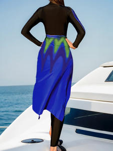 S050 2025 новые женские элегантные спортивные мусульманские купальники с длинными рукавами - Product Image 3