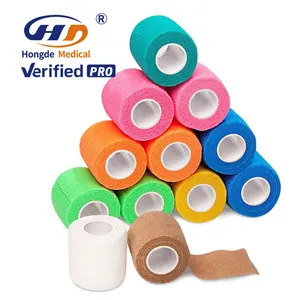 Medical Self Adhesive Bandages Wrap Cohesive self-adhesive Bandages Muti Colors custom