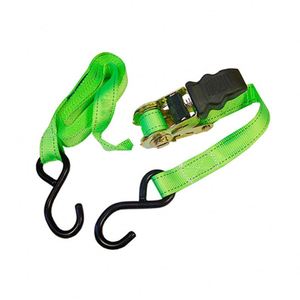 Sangles à cliquet pour moto et <span class=keywords><strong>camion</strong></span>, 1 pouce, polyester, résistance à la rupture de 800 kg, crochets en S, pour fixation - Product Image 3