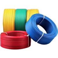 Bon marché 1mm à 6mm conducteur en cuivre câble de construction électrique en PVC flexible câble de câblage de maison isolé