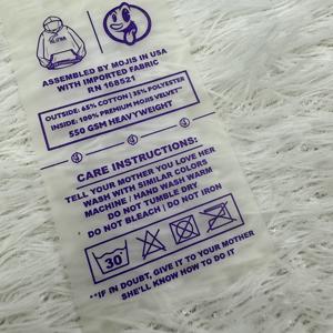 ملصقات ملابس مخصصة صديقة للبيئة عالية الكثافة من البلاستيك <span class=keywords><strong>PVC</strong></span> للطباعة على القمصان والملابس الداخلية وملابس السباحة وعلامات العناية بالغسيل - Product Image 3