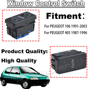 Nouveau commutateur unique de fenêtre électrique adapté pour <span class=keywords><strong>PEUGEOT</strong></span> <span class=keywords><strong>106</strong></span> 91-03 405 87-96 6552.V0 accessoires de voiture - Product Image 6