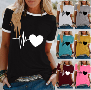 <span class=keywords><strong>MR</strong></span> MRS coppia <span class=keywords><strong>t</strong></span>-shirt di alta qualità in maglia di cotone morbido allentato in tinta con stampa o-collo personalizzato con stampa ostrica per san valentino - Product Image 2