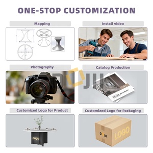 High End Design di lusso creativo nuovo tavolo da tè in <span class=keywords><strong>vetro</strong></span> temperato nero con Base astratta per Villa per soggiorno mobili - Product Image 6