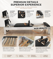 MJD Klassischer Aluminium-Reformer, Hochwertiges Kommerzielles Pilates Core-Bett, Geeignet für Kernkraft-Übungen