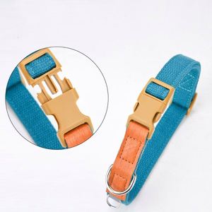 <b>Dog</b> <b>Collar</b> with Buckle Adjustable Safety Nylon <b>Collars</b> for Small Medium <b>Large</b> <b>Dogs</b> Candy Color Fashionable and Breathable - Product Image 2