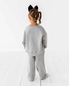 Ensemble de vêtements d'hiver pour enfants, sweat-shirt en <span class=keywords><strong>polaire</strong></span>, ensemble chaud pour bébés, sweat-shirt et pantalon de jogging pour enfants, fabricant de vêtements pour enfants - Product Image 2