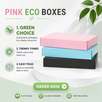 Boîtes d'expédition en carton ondulé imprimées sur mesure, pliables, en forme de cuboïde, emballages en papier recyclables pour cadeaux et artisanat
