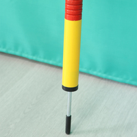 Poteau de slalom réglable en PVC de 1,7 m, de qualité professionnelle, robuste, mobile, durable, marqueur d'entraînement de football, logo personnalisé, fabrication en usine
