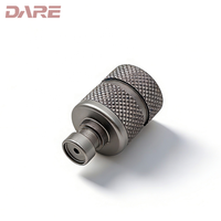 Peças Usinadas em Alumínio Anodizado CNC de 5 Eixos, Serviços de Usinagem CNC de Precisão Personalizados OEM para Conector Masculino