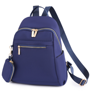 Grey Women Travel School <b>Backpack</b> With Detachable <b>Mini</b> Coin Purse Water Resistant - Product Image 4