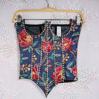 Zhymiingstyle — Bustiers, soutien-gorge, Top, boîte de nuit, brodé, avec strass, style Vintage, à la mode