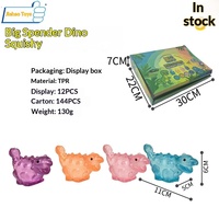 Jouet Squishy Dinosaure Géant Personnalisé avec Logo, en TPR, à Remontée Lente, Anti-Stress pour Adultes, Vente en Gros Zhejiang 14+
