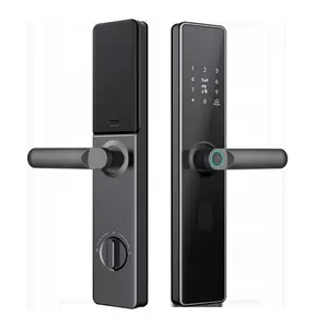 होटल/अपार्टमेंट/कार्यालय उपयोग के लिए फिंगरप्रिंट पासवर्ड कार्ड अनलॉक के साथ टलॉक योग्य टी 2 उन्नत सुरक्षा स्मार्ट डोर लॉक सिस्टम - Product Image 1