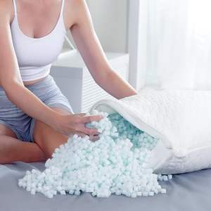 Solid Pattern Soft Memory Foam Schlafs ofa Kompression verpackung mit Plant Design Shred ded Foam Filler - Product Image 6