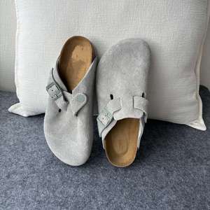 With Box Designer <strong>Clogs</strong> Slippers Cork Flat Fashion Summer Genuine Leather Slide Favourite <strong>Womens</strong> Mens High Quality Beach <strong>Shoes</strong> - Product Image 4